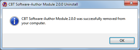 Uninstall Procedure Step 3