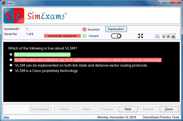 Review Questions screen 4
