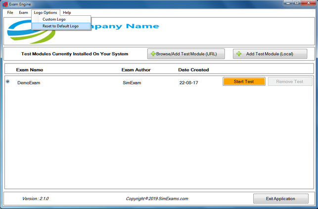 Reset to Default Logo screen 1