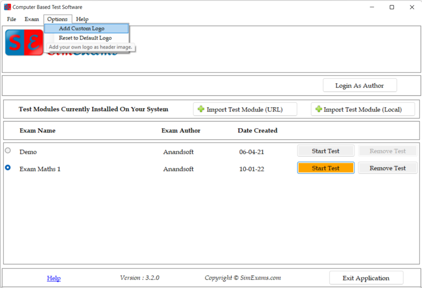 Custom Logo screen 1