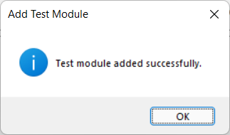 Add test module screen 3
