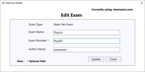 Exam engine help images