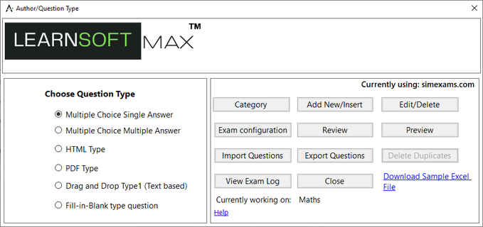 Exam engine help images