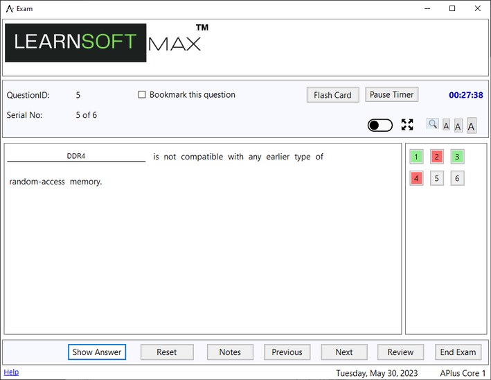 Question Types Supported 5