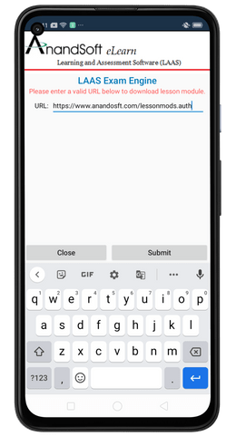 Add test module screen 1