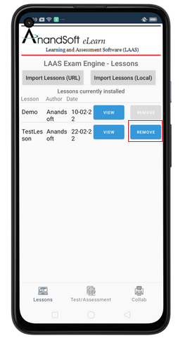 Add test module screen 1