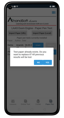 Add test module screen 1